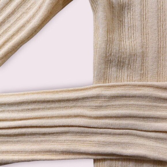 (3/$15)  Garage Courtney Ribbed Cardigan Yellow - Picture 5 of 8